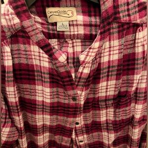 Canyon Guide Women's Pink Plaid Top